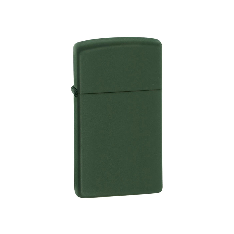 فندک زیپو مدل slim green matte کد 1627