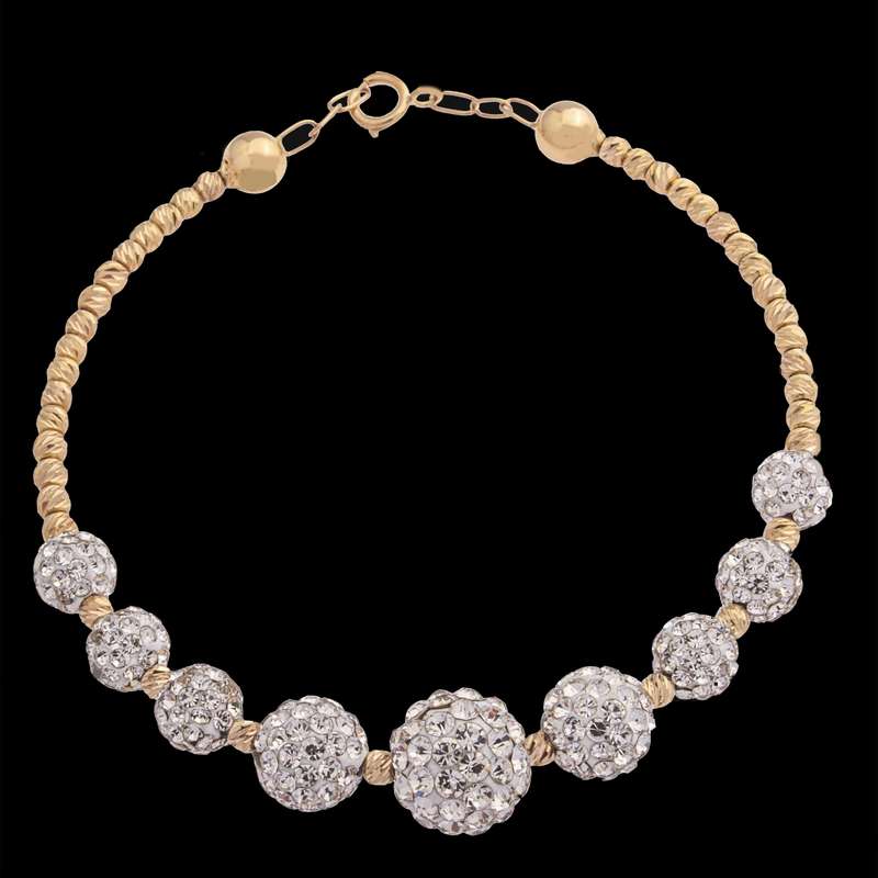 دستبند النگویی طلا 18 عیار زنانه دوست خوب مدل dk048