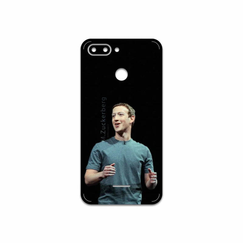 برچسب پوششی ماهوت مدل Mark Zuckerberg مناسب برای گوشی موبایل شیائومی Redmi 6