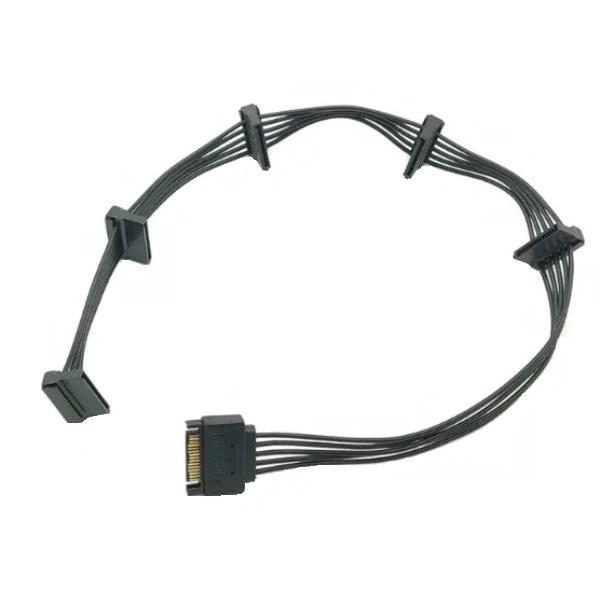 کابل تبدیل برق 1 به 5 ساتا مدل sata1to5