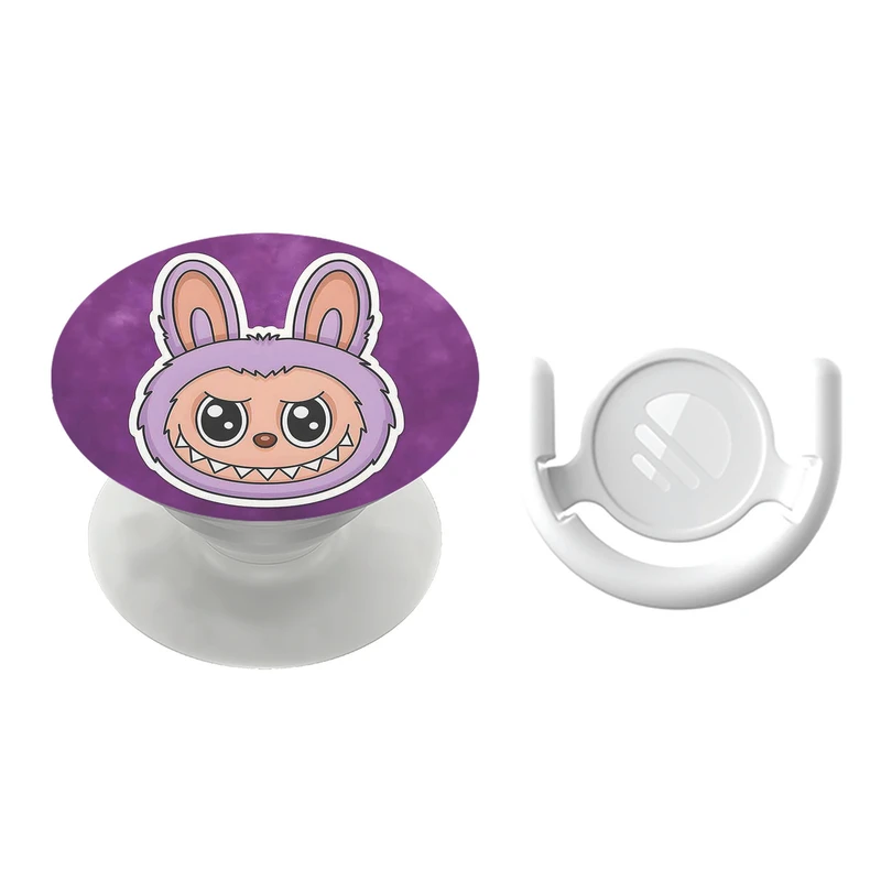 پایه نگهدارنده گوشی موبایل پاپ سوکت مگافون طرح لبوبو مدل 9712 به همراه پاپ کلیپ