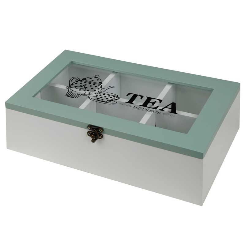 جعبه چای کیسه ای مدل TS-18x29x10-BLUE/WHITE-A