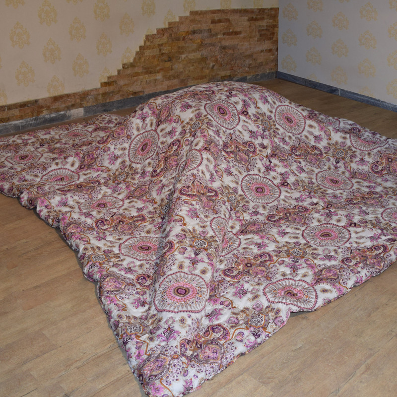 لحاف کرسی گلسان کد 120 سایز 350x350 سانتی متر