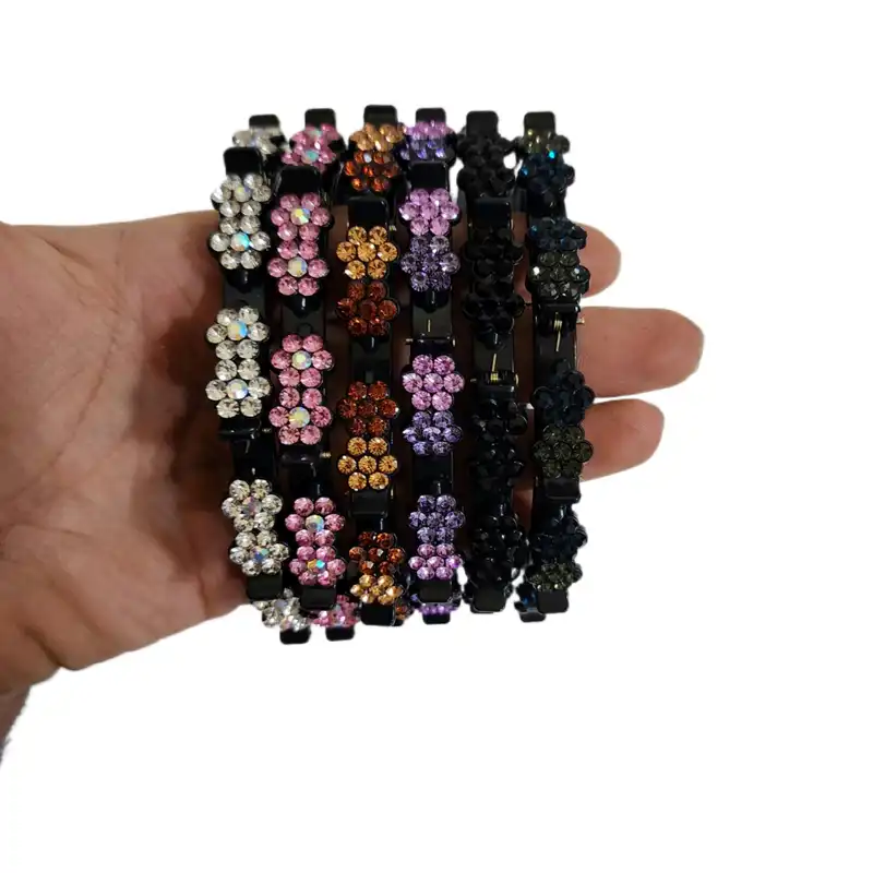 تل مو زنانه مدل کلیپس دار نگینی