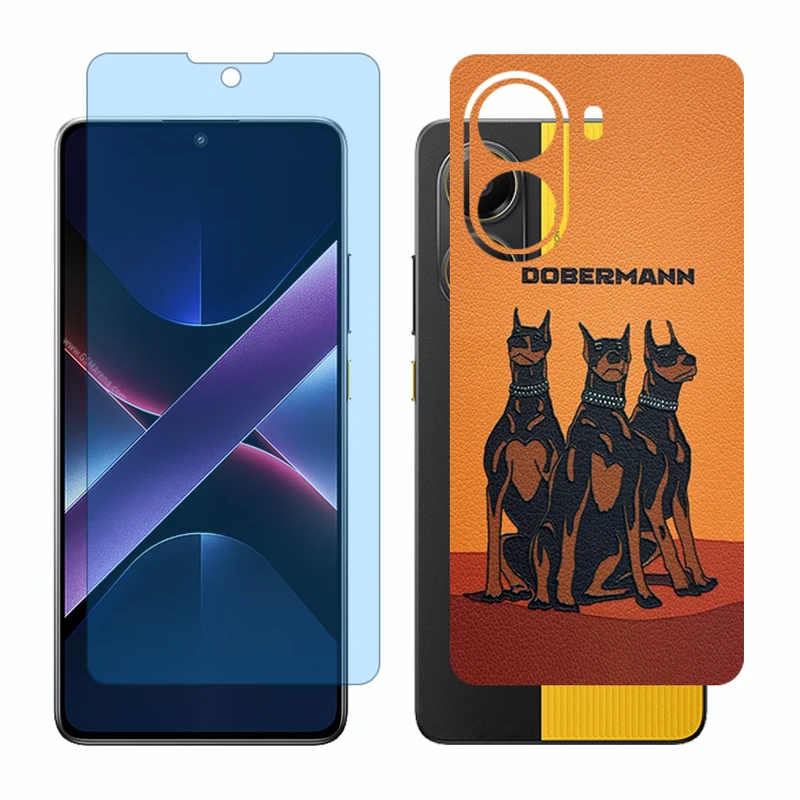 محافظ صفحه نمایش آنتی بلو گلس مدل Together مناسب برای گوشی موبایل شیائومی Poco X7 Pro به همراه برچسب پوششی پشت گوشی