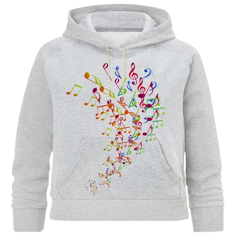 هودی دخترانه مدل  نت موسیقی کد M 3