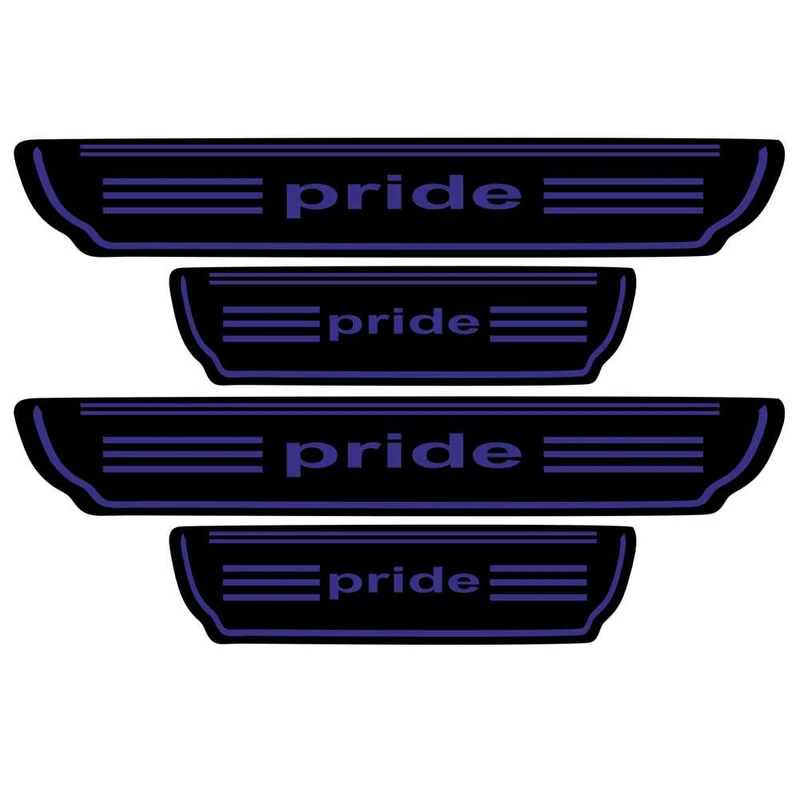   برچسب بدنه خودرو اسپرت غدیر مدل CH BL YA59 A141 مناسب برای پراید بسته 4 عددی