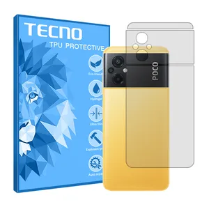 Tecno brand shockproof clear back protector glass for Xiaomi Poco M5
