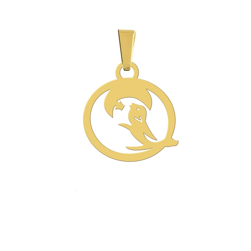 آویز گردنبند هایکا مدل ماه و ستاره و ماهی کد a.h 101