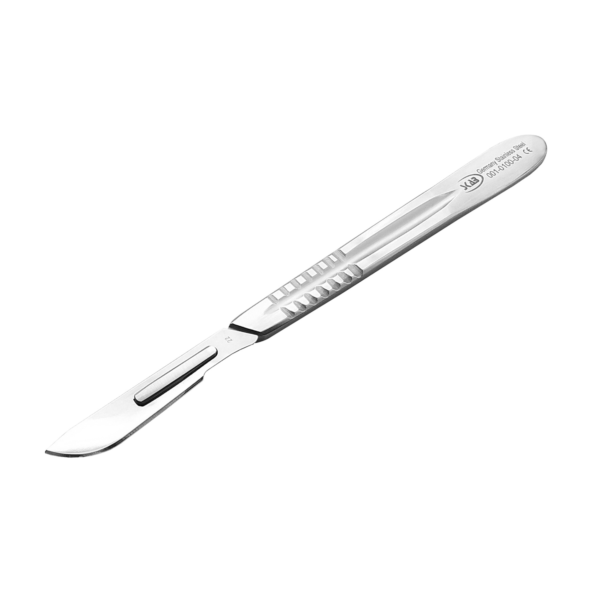 دسته تیغ جراحی اسکاب مدل SKJMRJ002369 شماره 4 به همراه تیغ استل هاینز کد SKJMRJ002369 مجموعه 6 عددی