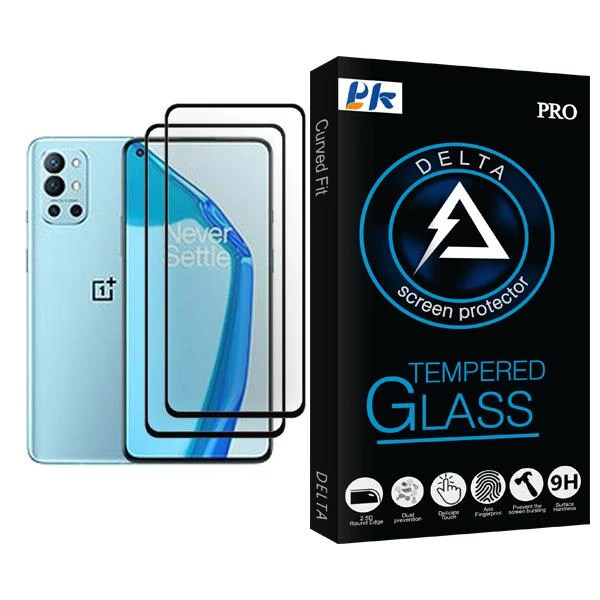 محافظ صفحه نمایش پی کی مدل Delta Glass MIX002 مناسب برای گوشی موبایل وان پلاس 9R بسته دو عددی