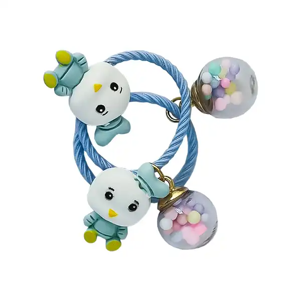 کش مو زنانه مدل عروسکی آکواریومی کد 40522 بسته 2 عددی