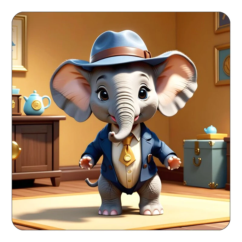 مگنت کاکتی طرح حیوانات کارتونی مدل mp27637