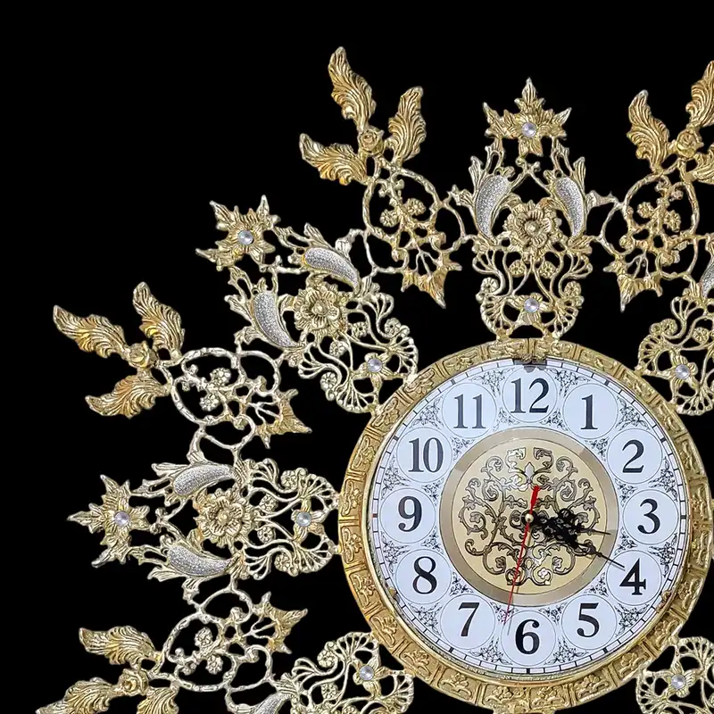 ساعت برنجی مدل خورشید