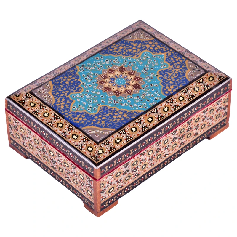 جعبه جواهرات خاتم کاری مدل دنیز کد 1410