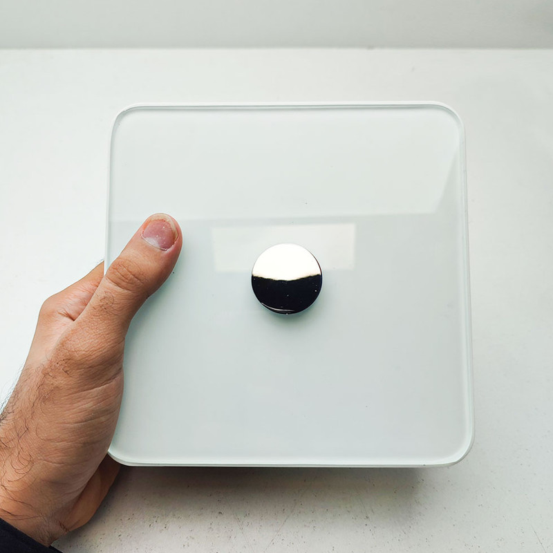 هواکش ایرفن مدل سارگاتی دوپنل طرح شیشه ای مربع