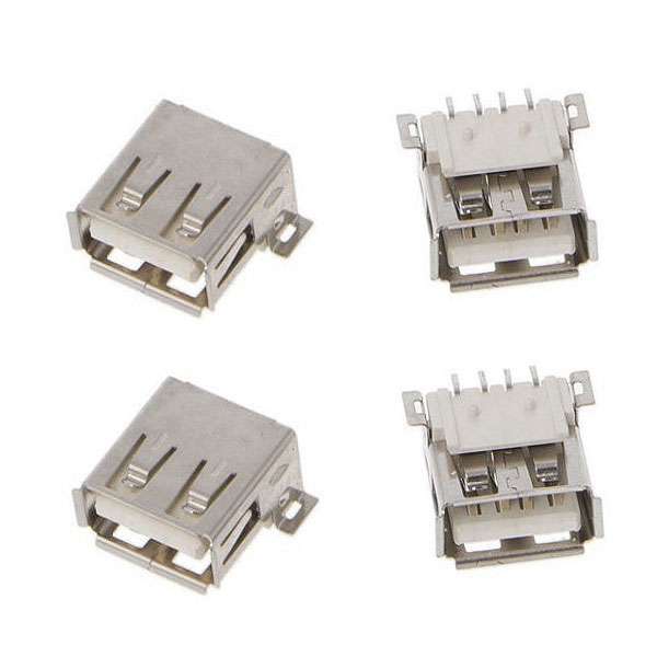 کانکتور USB A مادگی مدل SMD بسته 4 عددی