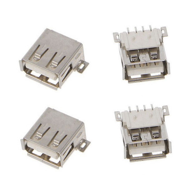 کانکتور USB A مادگی مدل SMD بسته 4 عددی