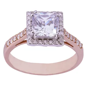 انگشتر طلا 18 عیار زنانه مدل FL 01098