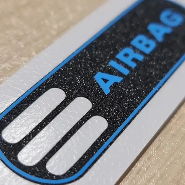 برچسب خودرو طرح ایربگ کد 10805E مناسب برای پژو 206