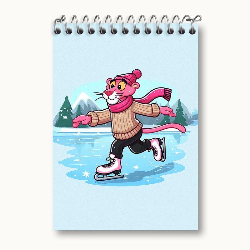 دفتر یادداشت 50 برگ خندالو طرح پلنگ صورتی (Pink Panter) کد N5583