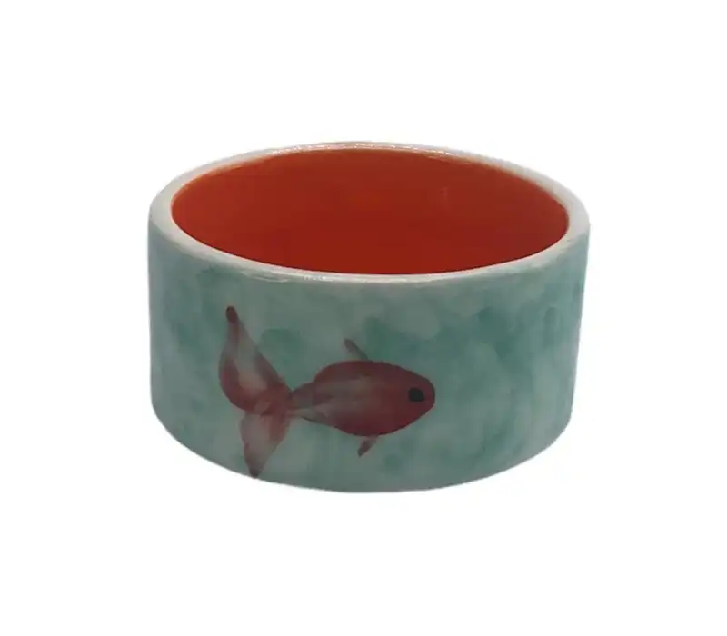 پیاله سرامیکی طرح ماهی