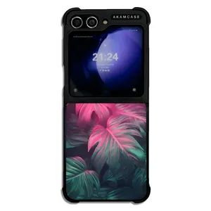 AKAM AMC-WSGZFLIP5-LEAVES-22 Cover For Samsung Galaxy Z Flip 5