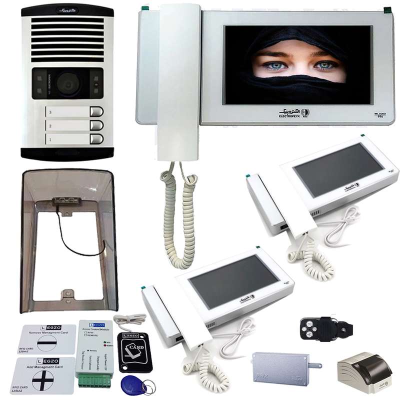 دربازکن تصویری الکتروپیک مدل FD/1086/3/996/White سه واحدی