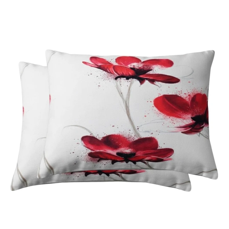 رو بالشی مدل مخمل پورشه طرح عروس  سایز 50*70 سانتی متر بسته دو عددی