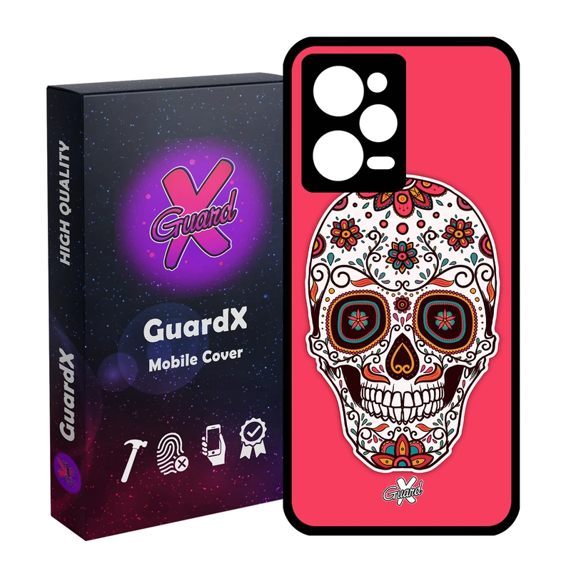 کاور گارد ایکس طرح Skull مدل Glass10116 مناسب برای گوشی موبایل شیائومی Redmi Note 12 Pro 5G/Poco X5 Pro 5G/Note 12 Pro Pro speed