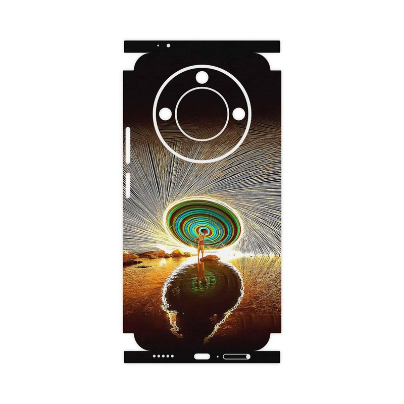 برچسب پوششی ماهوت مدل Night Light Fountain-FullSkin مناسب برای گوشی موبایل آنر X9c Smart