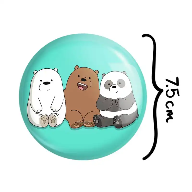 آینه جیبی خندالو مدل سه خرس کله پوک  کد 10607