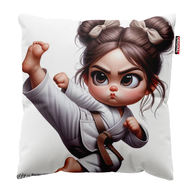 کوسن پاد آفرین مدل دختر کد365 سایز 30*30 سانتی‌متر 