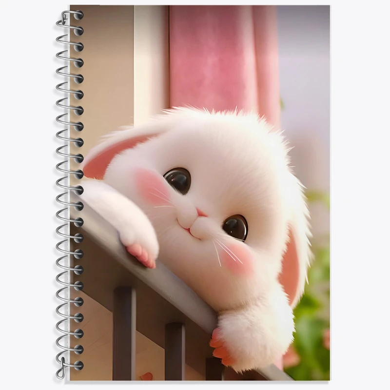 دفتر نت موسیقی 50 برگ خندالو طرح خرگوش بامزه کد F5741