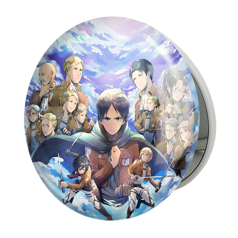 آینه جیبی خندالو طرح انیمه اتک آن تایتان Attack on Titan مدل تاشو کد 4842 