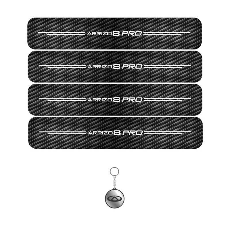 برچسب پارکابی مهدیار طرح کربن کد LCE001 مناسب برای آریزو 8پرو مجموعه 4 عددی به همراه جاکلیدی