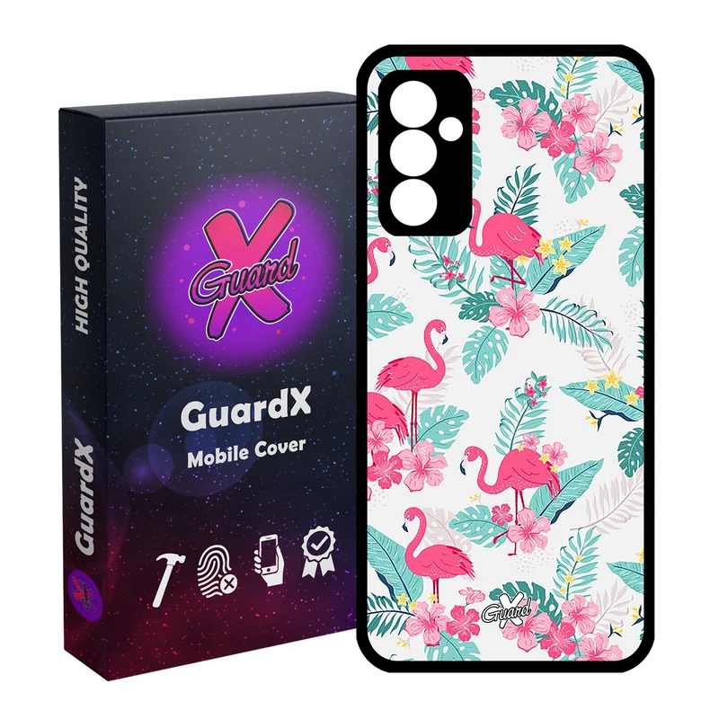 کاور گارد ایکس طرح فلامینگو مدل Glass10274 مناسب برای گوشی موبایل سامسونگ Galaxy A34 / A34 5G