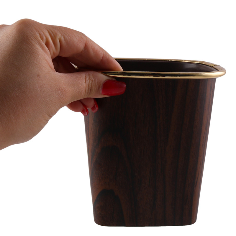 سطل زباله مدل ونوس طرح چوب رومیزی