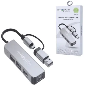 هاب 4 پورت USB-C رویال مدل RHC-20