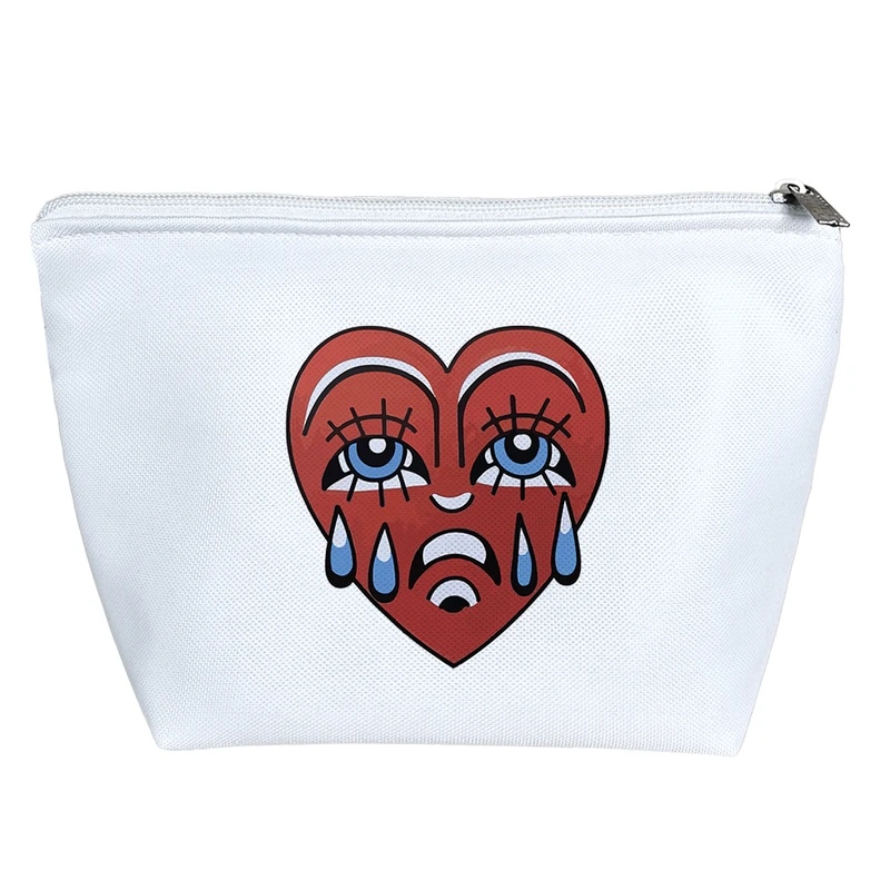 کیف لوازم آرایش دخترانه خندالو مدل قلب گریان کد 9015