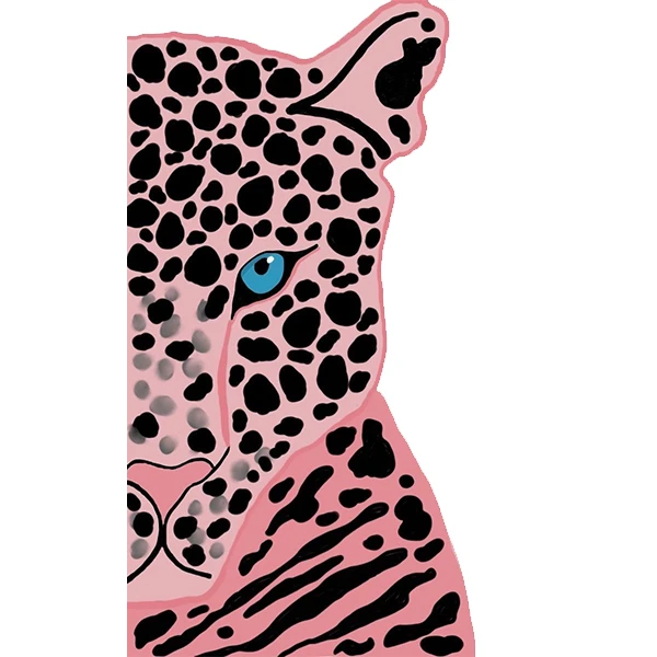 استیکر پارچه و لباس پاد آفرین طرح پلنگ کد 3307