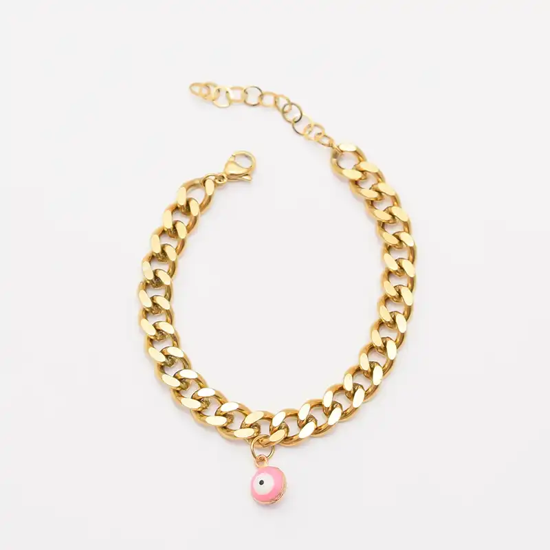 دستبند دخترانه مدل چشم نظر CP1