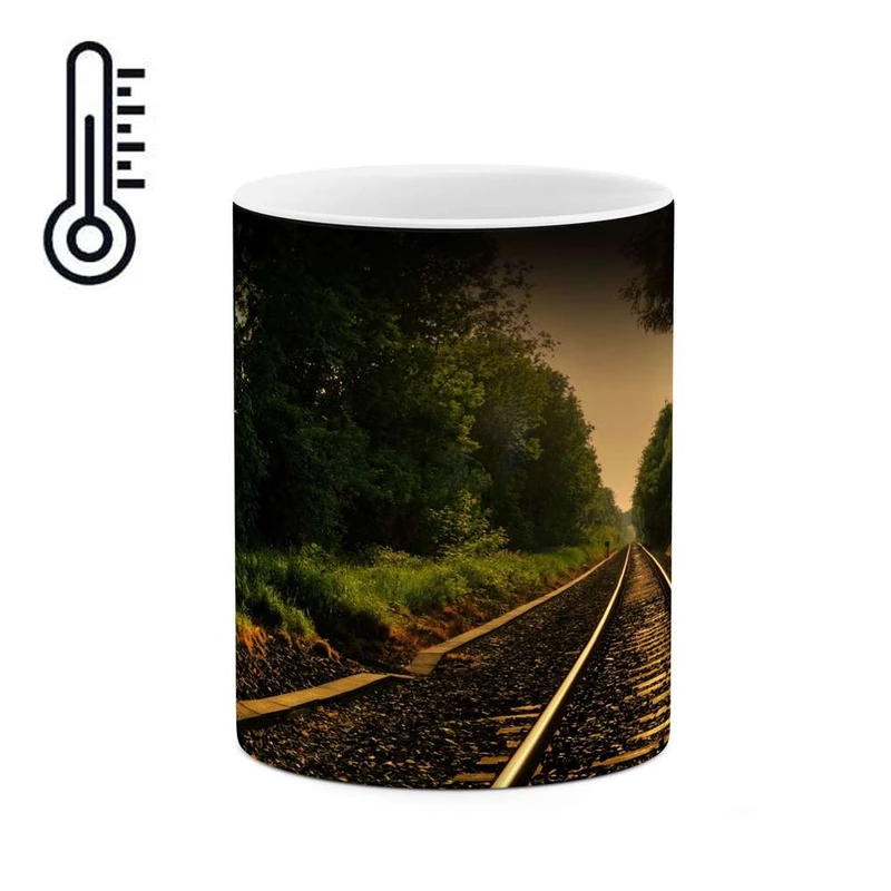 ماگ حرارتی کاکتی مدل ریل قطار کد mgh11355