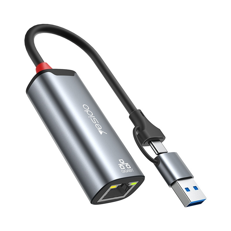 کارت شبکه USB 3.0 / USB-C یسیدو مدل H8Z6