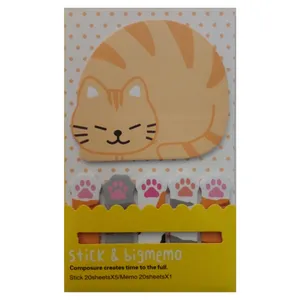 کاغذ یادداشت چسب دار مدل گربه Y1 مجموعه 6 عددی