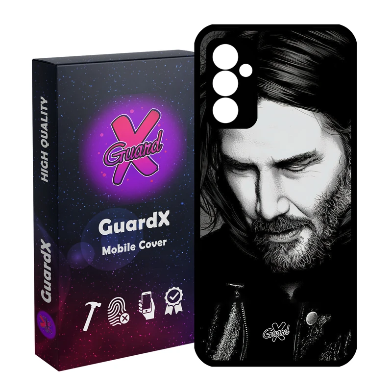 کاور گارد ایکس طرح جان ویک مدل Glass10498 مناسب برای گوشی موبایل سامسونگ Galaxy A14 / A14 5G