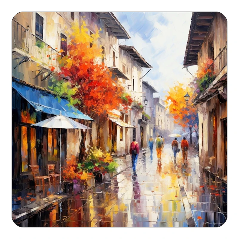 مگنت کاکتی طرح نقاشی رنگ روغن مدل mp71094