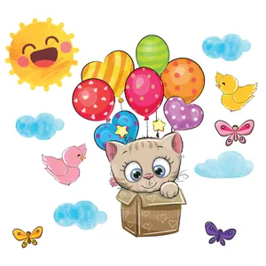 استیکر دیواری کودک مدل cute6 hk