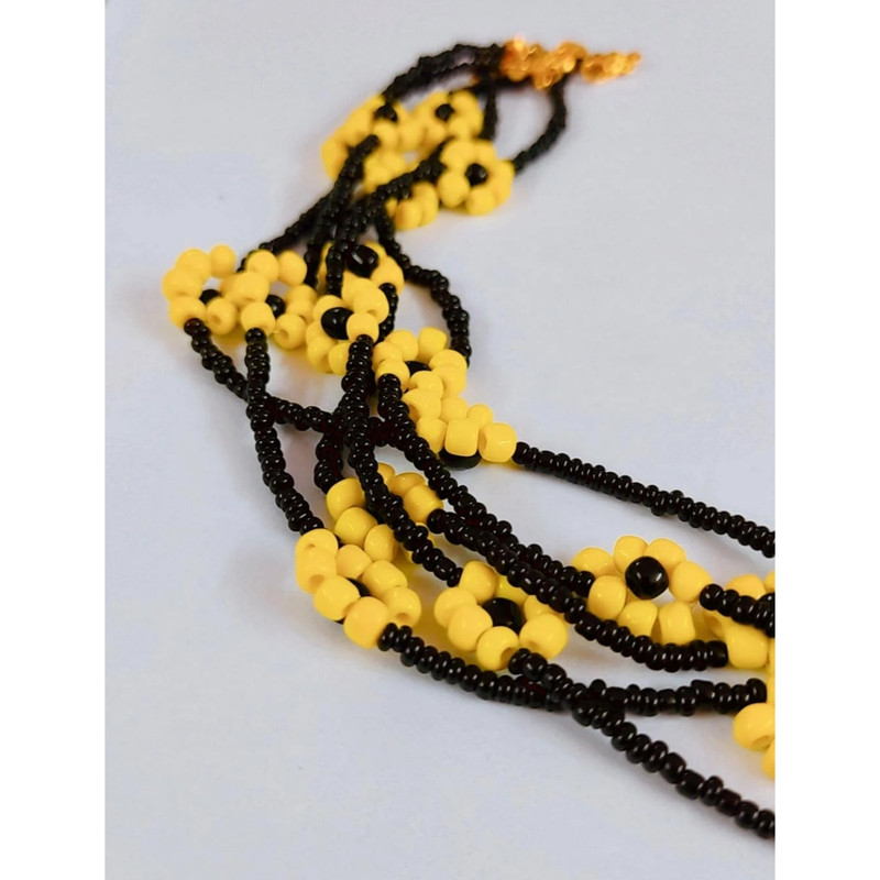 گردنبند دخترانه مدل منجوق شکوفه 02 گردنبند دخترانه مدل منجوق شکوفه 02