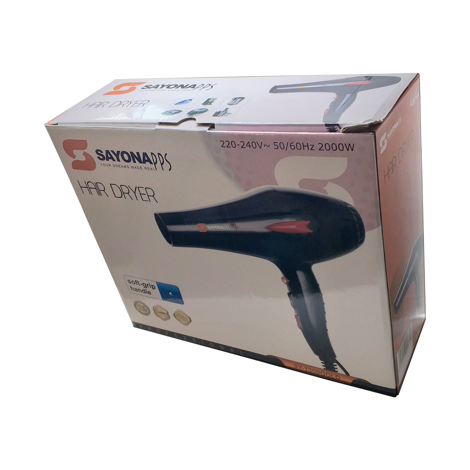 سشوار سایونا مدل SY-1300GOLD -  - 4